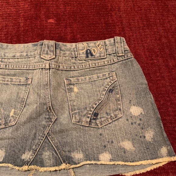 Blue Denim Super Short Skirt - Picture 7 of 7